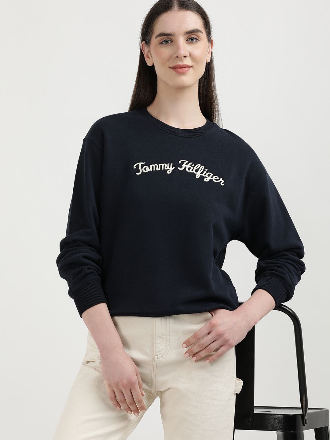 

Tommy Hilfiger Women Printed Sweatshirt, Blue