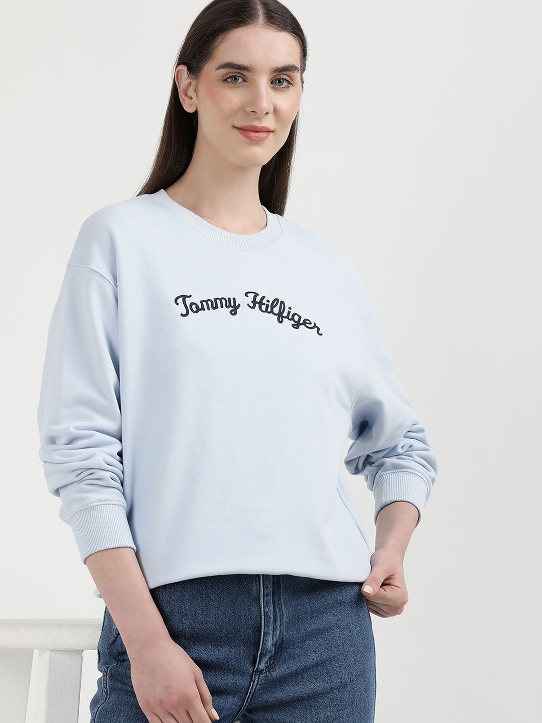 

Tommy Hilfiger Women Printed Sweatshirt, Blue