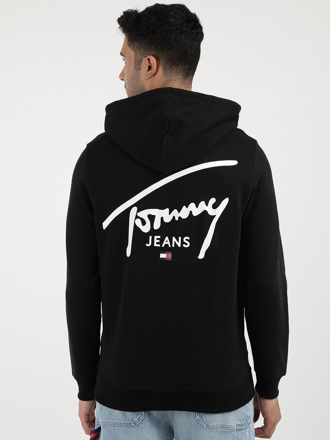 

Tommy Hilfiger Men Hood Sweatshirt, Black