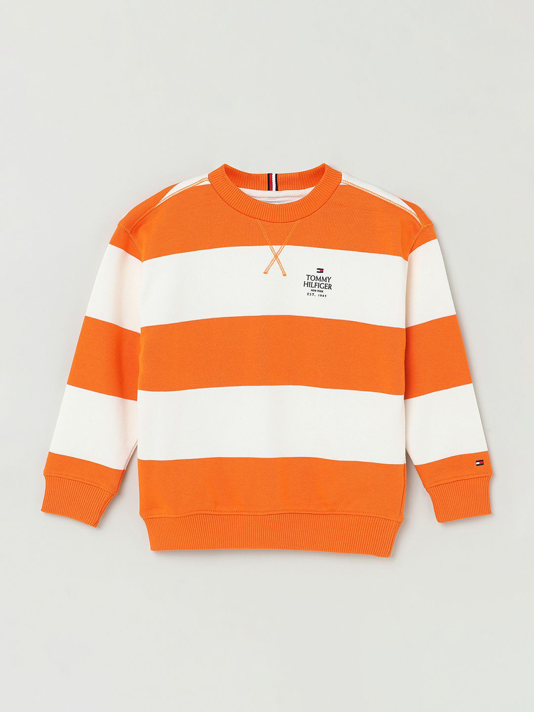 

Tommy Hilfiger Boys Striped Sweatshirt, Orange
