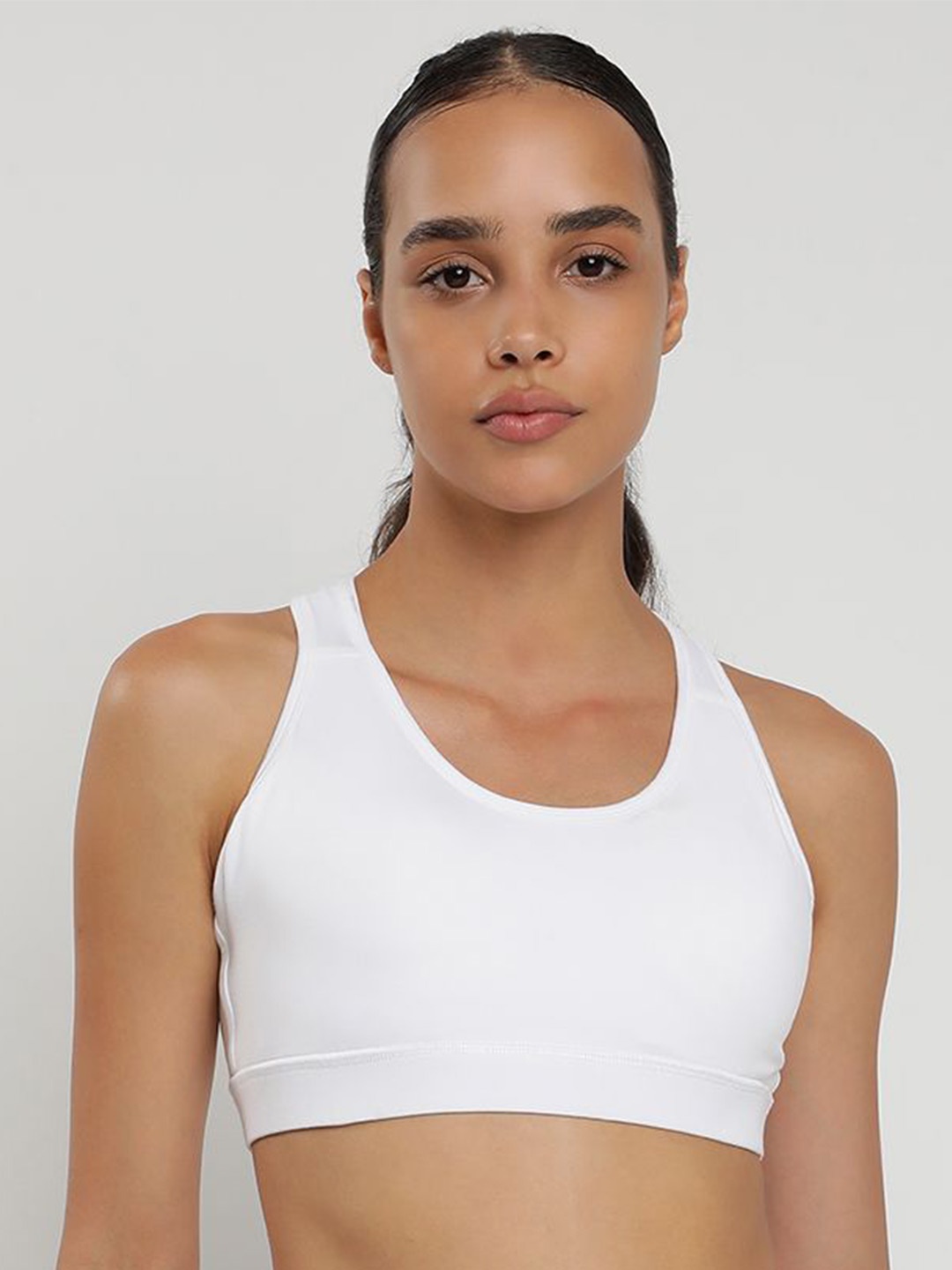 

Wearjukebox Medium Coverage Bra, White