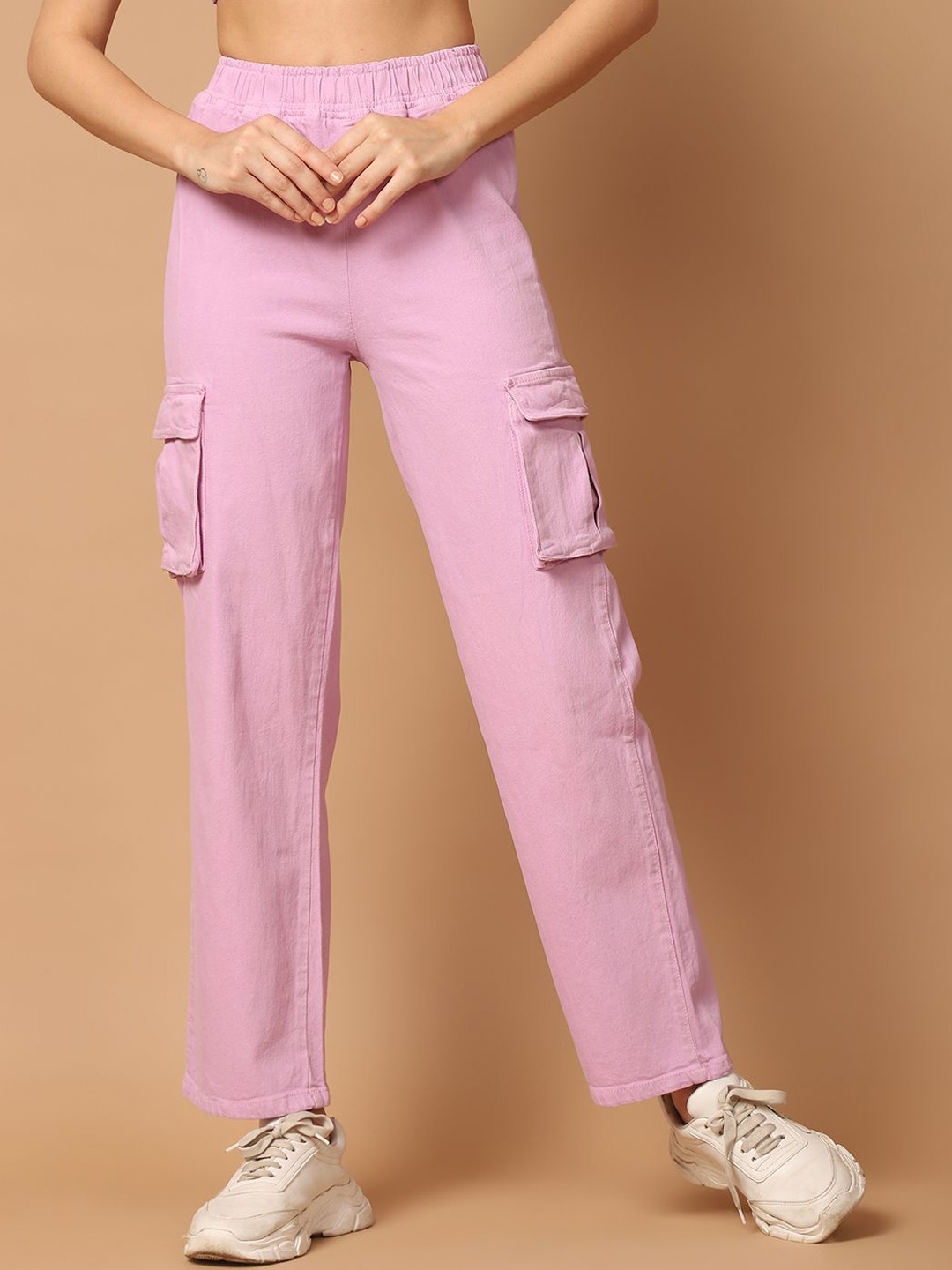 

Mast & Harbour Women Slim Fit High-Rise Jeans, Lavender