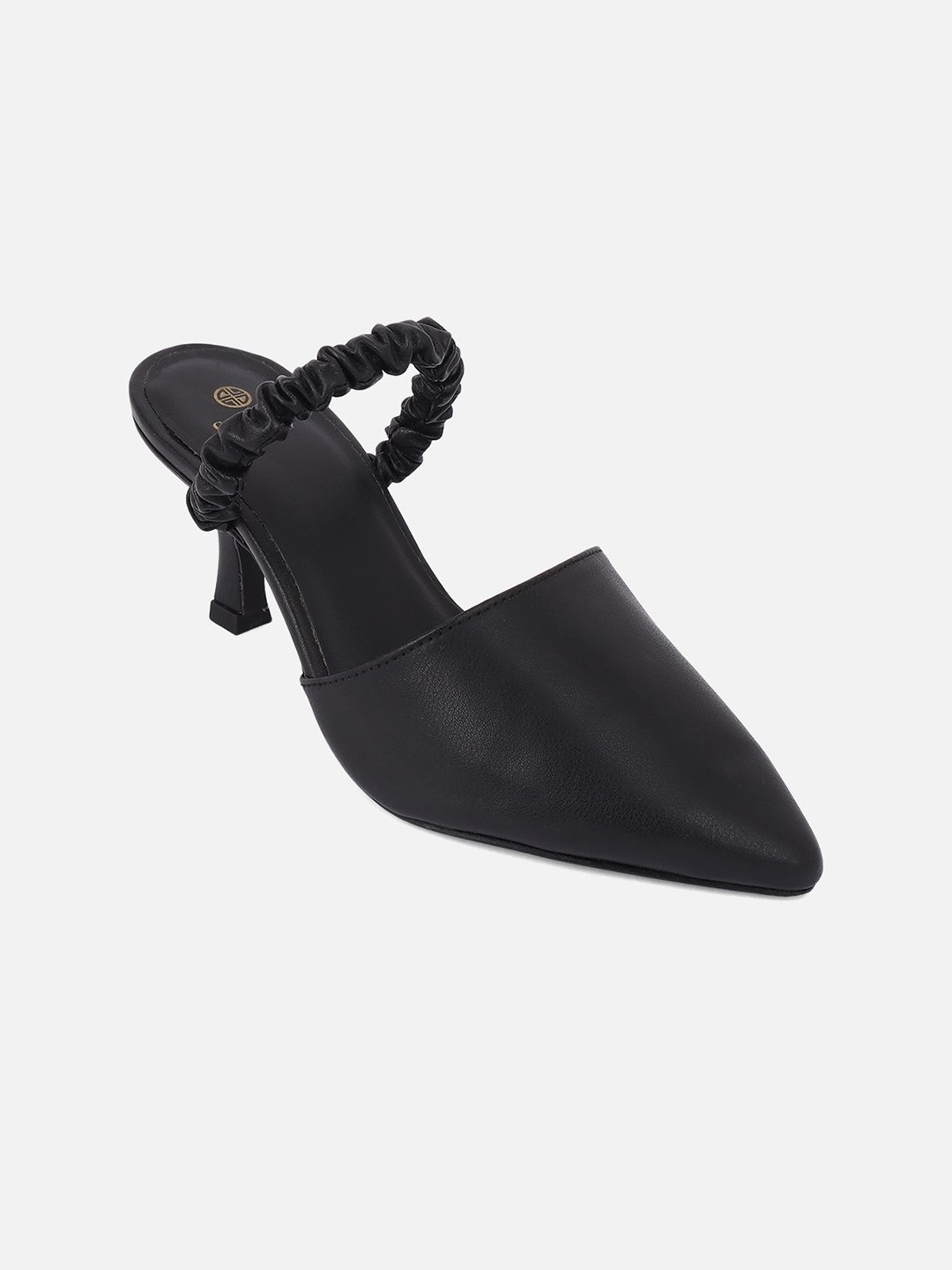 

Carlton London Pointed Toe Slim Mules, Black