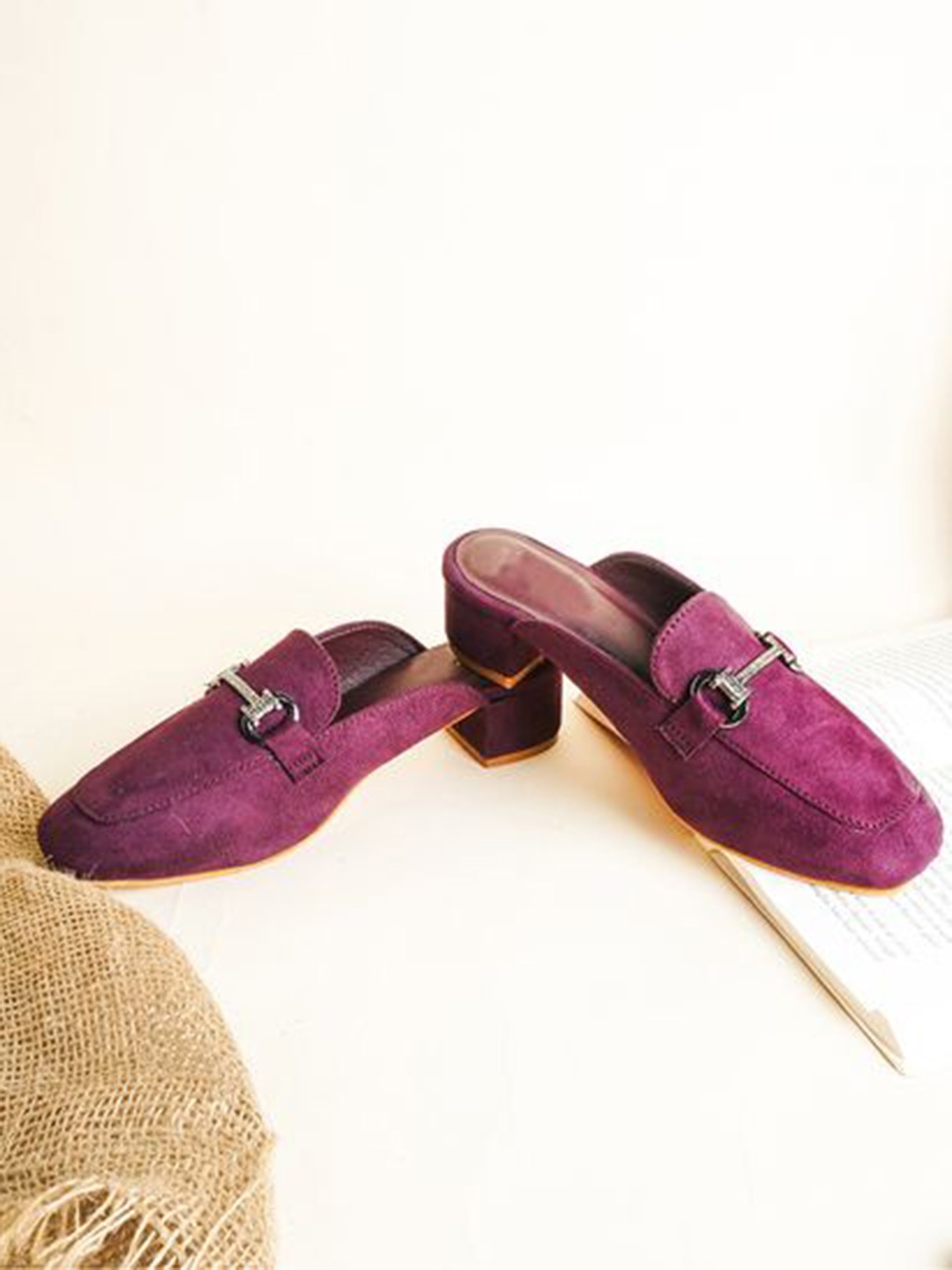 

Try Me Women Textured Suede Loafers, Purple