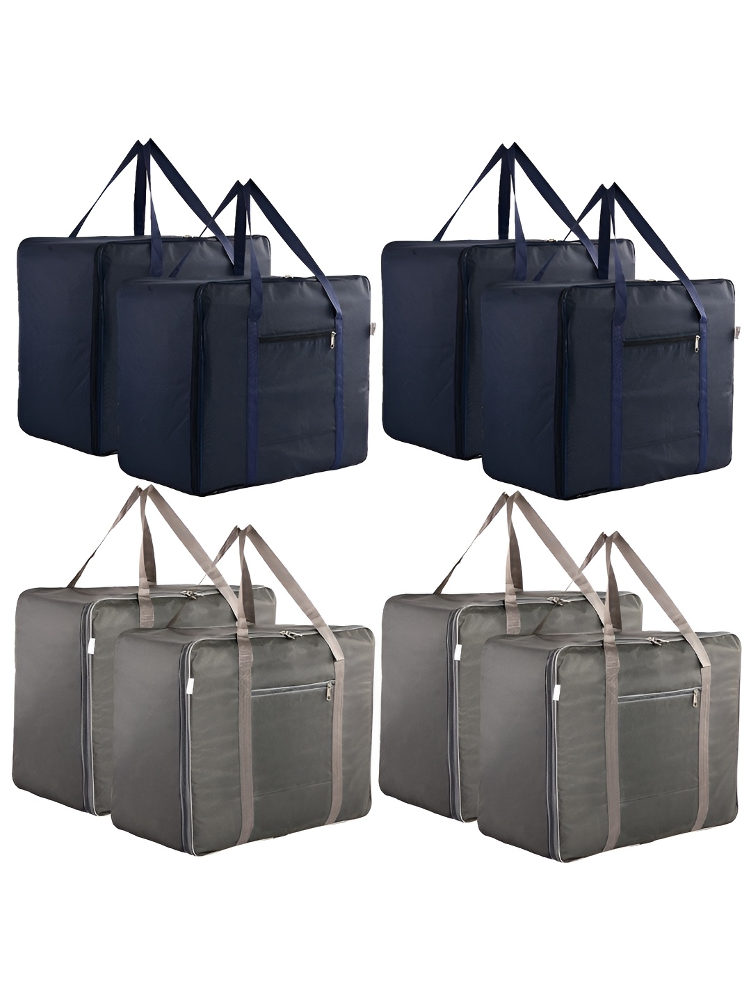 

Kuber Industries Navy Blue & Grey 8 Pieces Water Resistant Drawer Organiser