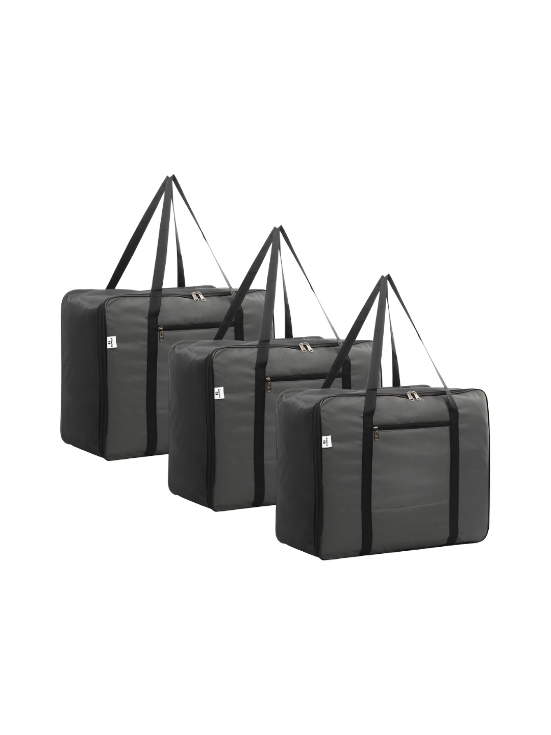

Kuber Industries Grey 3 Pieces Water Resistant Large Multi-Utility Organisers