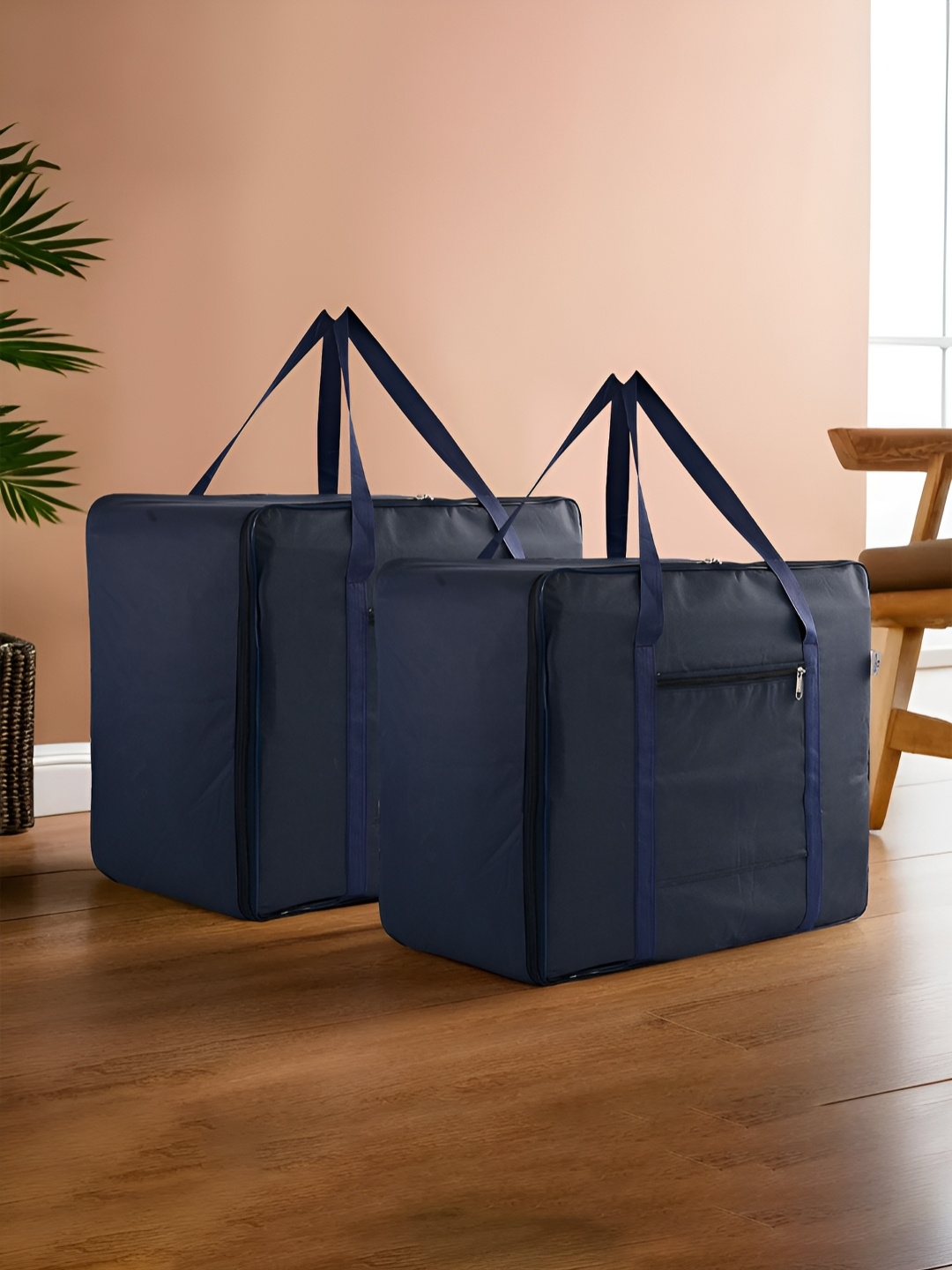 

Kuber Industries Navy Blue 2 Pieces Water Resistant Drawer Organiser
