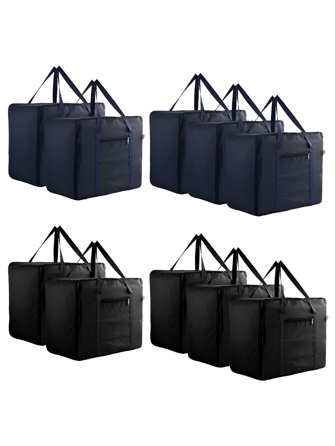 

Kuber Industries Navy Blue 10 Pieces Water Resistant Large Multi-Utility Organisers