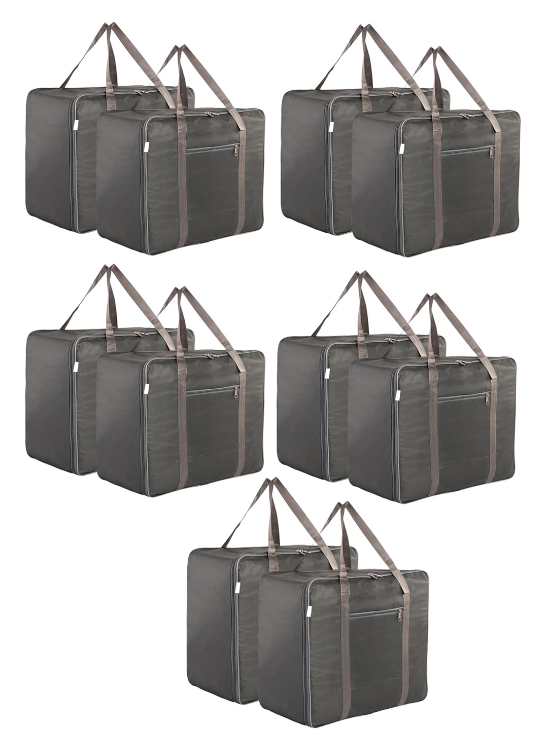 

Kuber Industries Grey 10 Pieces Water Resistant Drawer Organiser