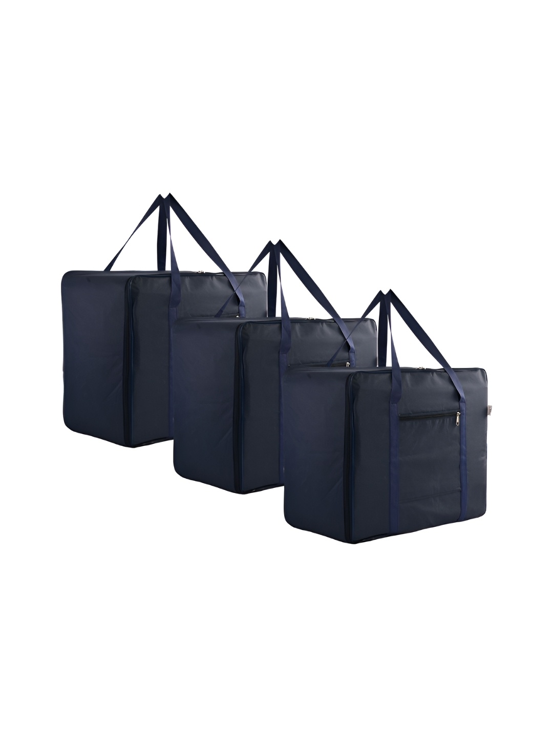 

Kuber Industries Navy Blue 3 Pieces Water Resistant Large Multi-Utility Organisers