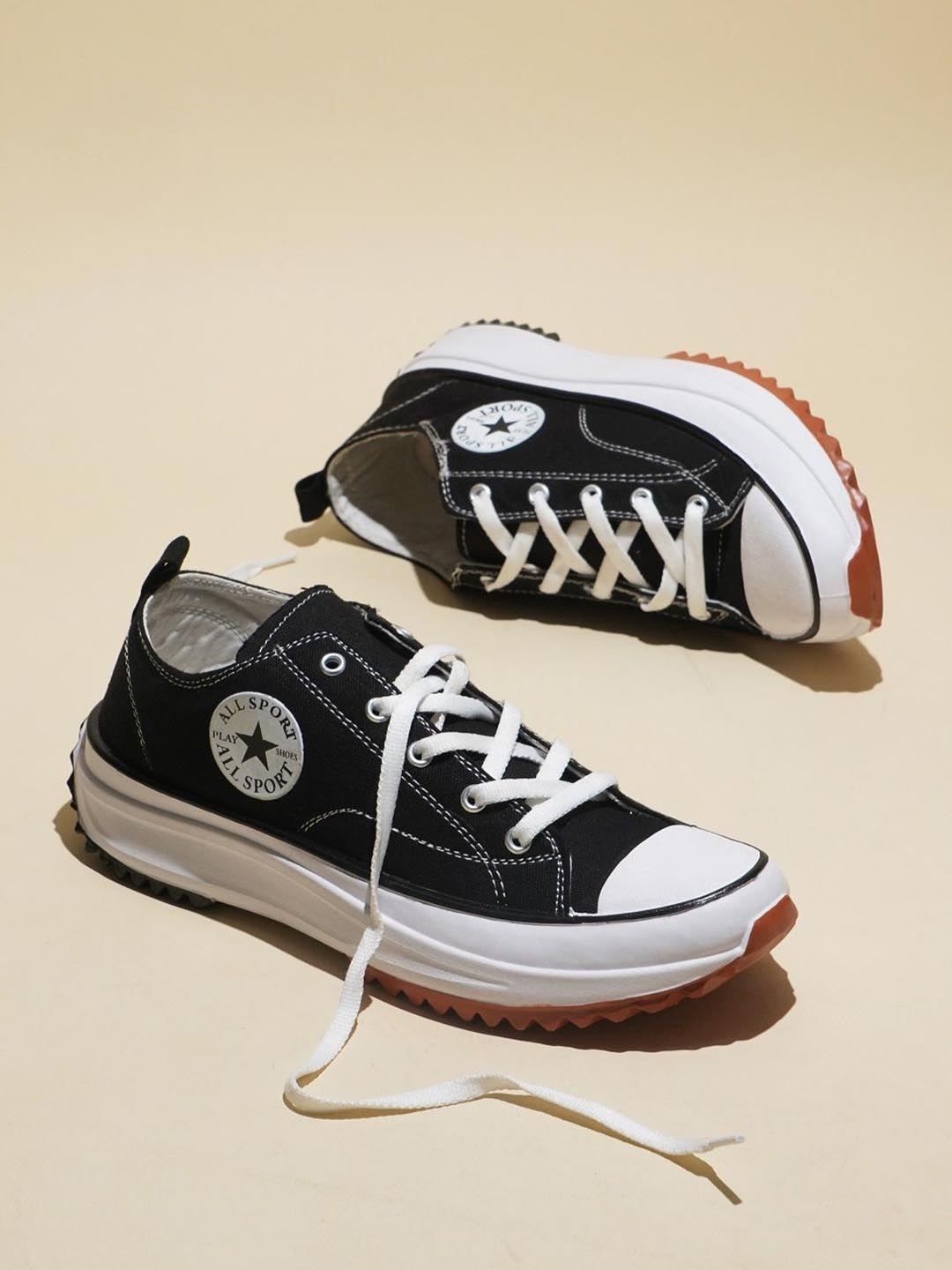 

Try Me Men Colourblocked Sneakers Casual Shoes, Black