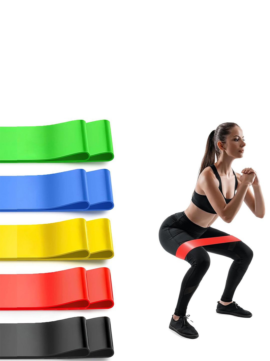 

Kuber Industries 10 Pcs Workout Belt for Legs-Hands, Yellow