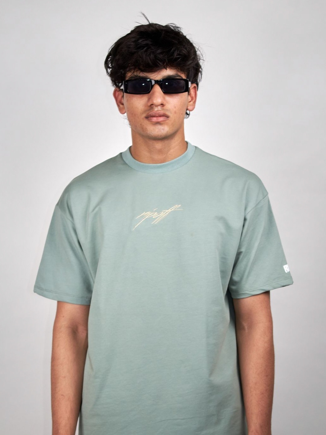 

RIPOFF Unisex Printed Drop-Shoulder Sleeves T-shirt, Green