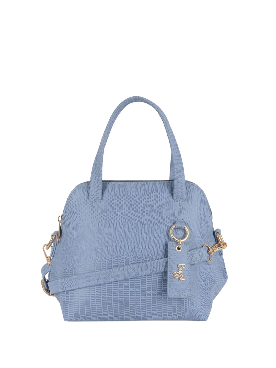 

Baggit PU Structured Handheld Bag with Cut Work, Purple
