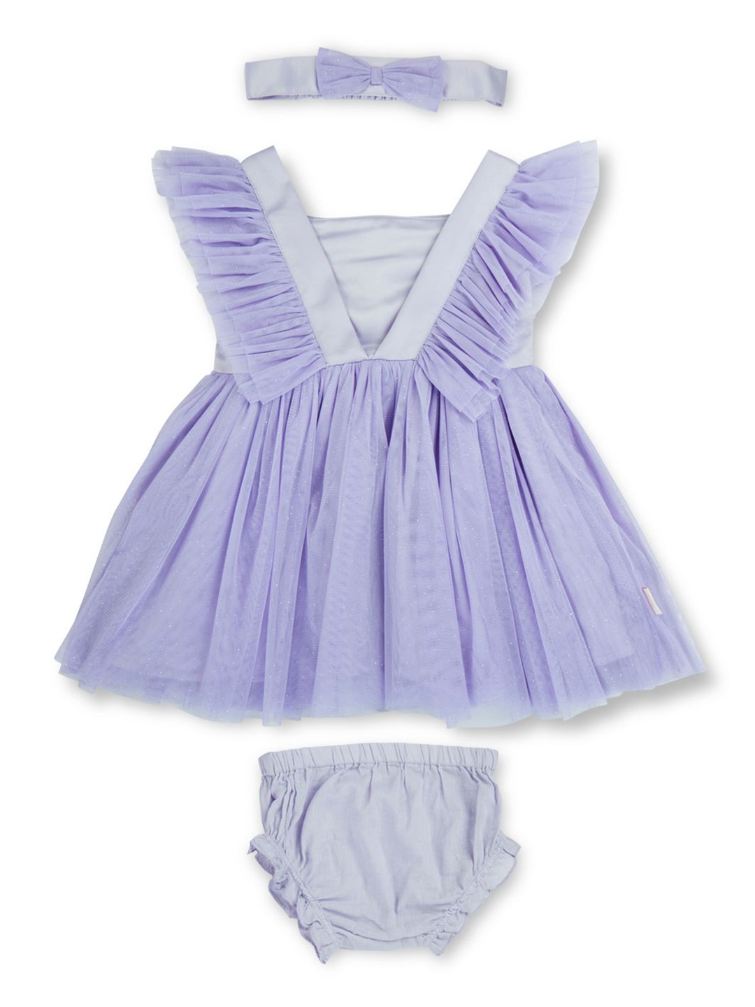 

GJ baby Girls V Neck Fit & Flare Dress, Purple