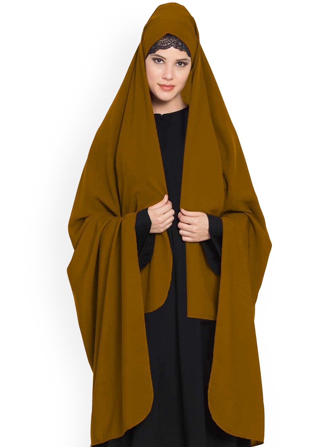 

MUSHKIYA Abaya Burqas With Rida Hijab, Gold