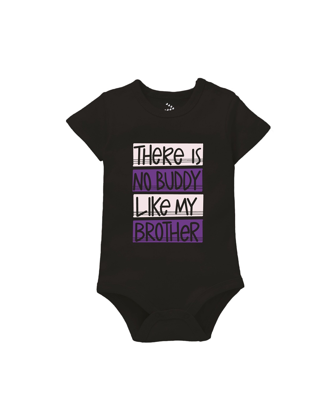 

Zeezeezoo Infants Printed Pure Cotton Bodysuit, Black