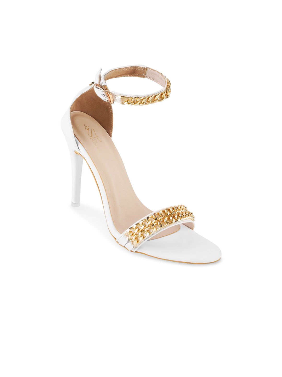 

Try Me Stilettos Heel Sandal, White