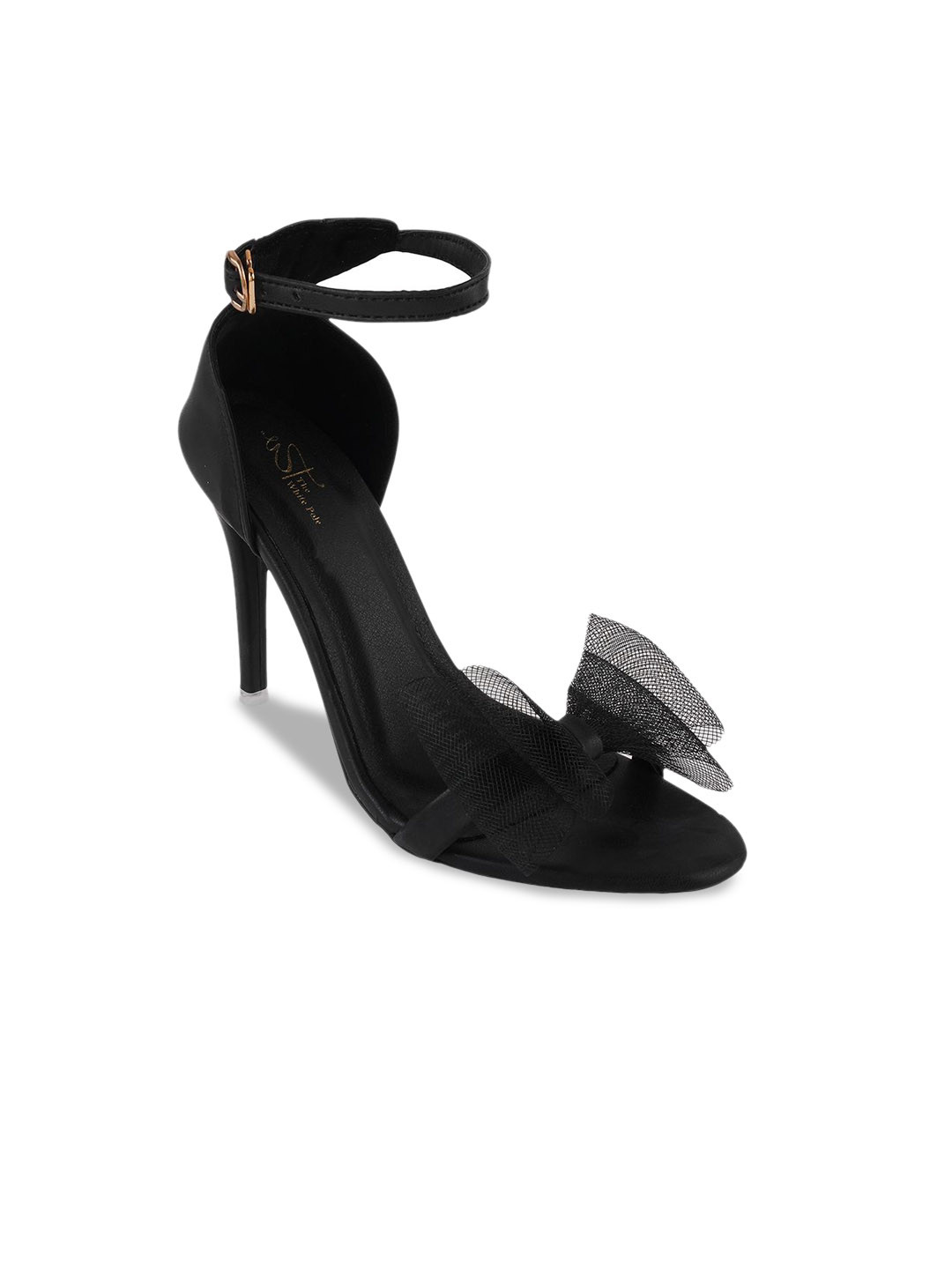 

Try Me Women Stilettos Heel Sandal with Bows, Black