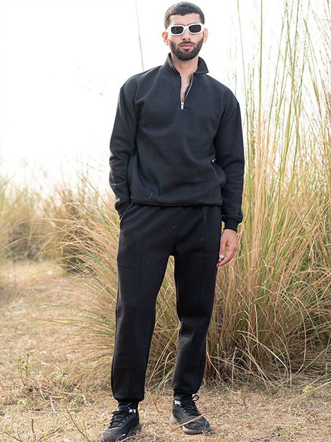 

Tistabene Mock Collar Sweatshirt With Jogger, Black