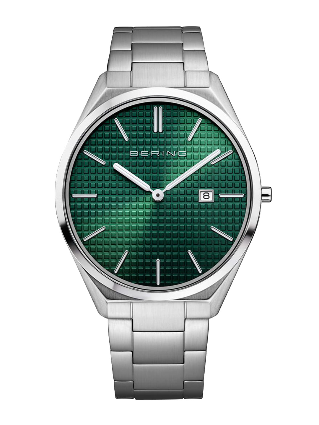 

BERING Men Dial & Stainless Steel Bracelet Style Straps Analogue Watch 17240-708, Green