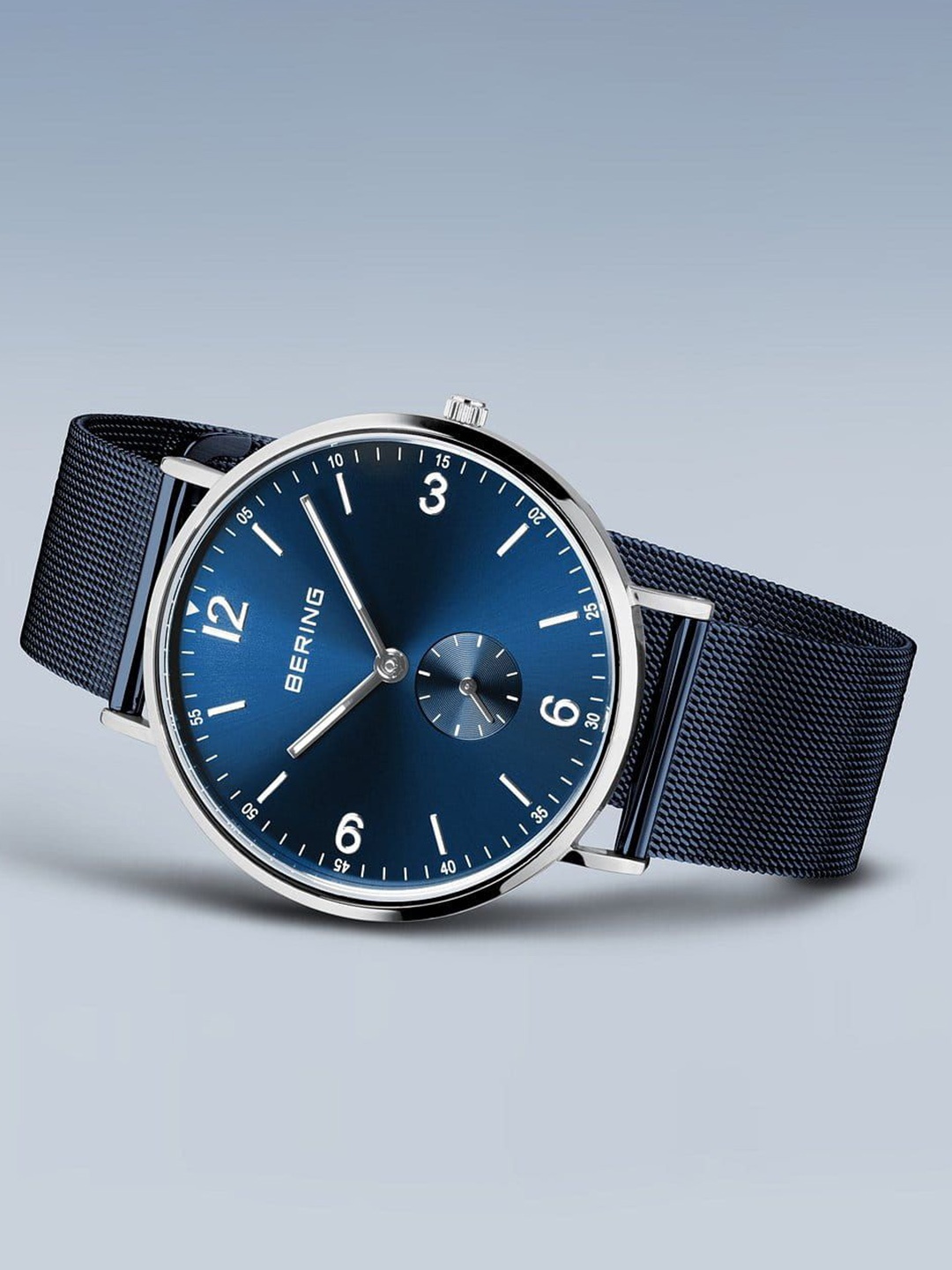 

BERING Men Round Dial & Bracelet Style Straps Analogue Watch 14040-307, Blue