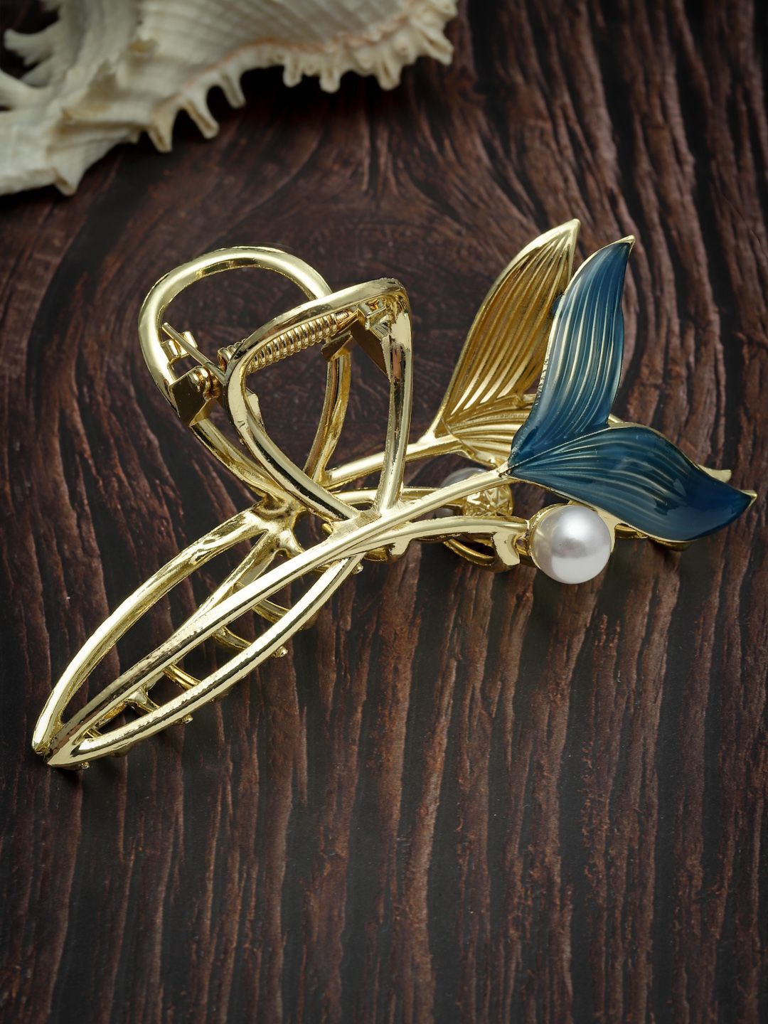 

VOGUE HAIR ACCESSORIES Women Embellished Claw Clip, Gold