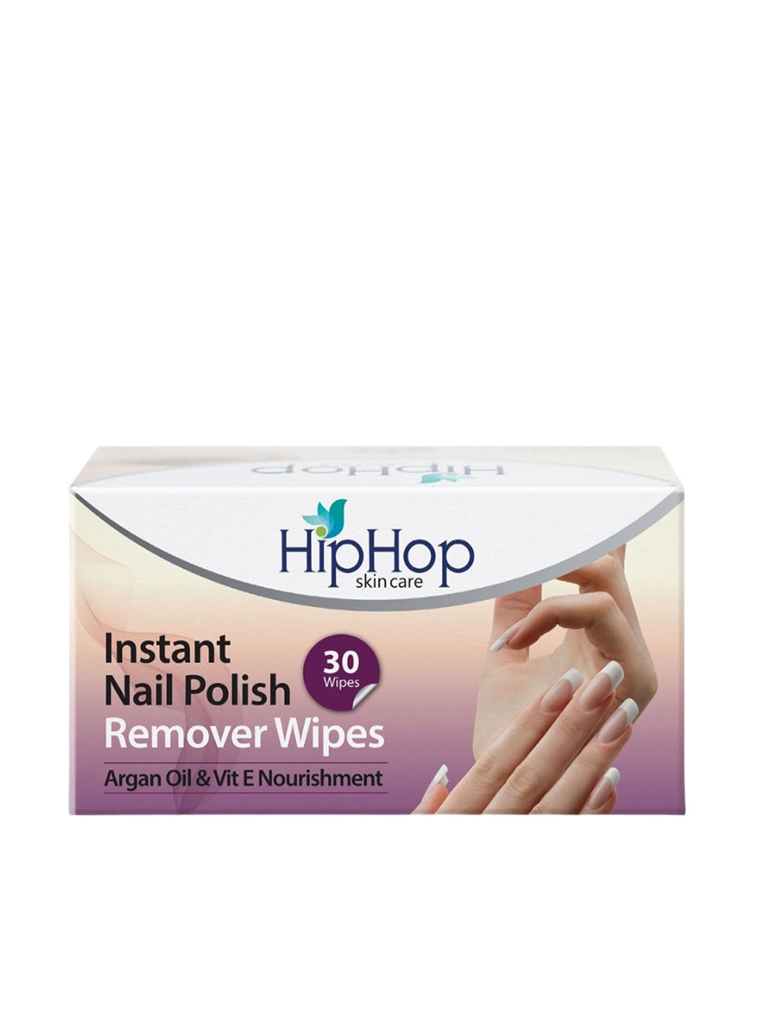 

HipHop Skincare Set Of 2 Instant Nail Polish Remover Wipes - 30 Wipes Per Pack, Purple