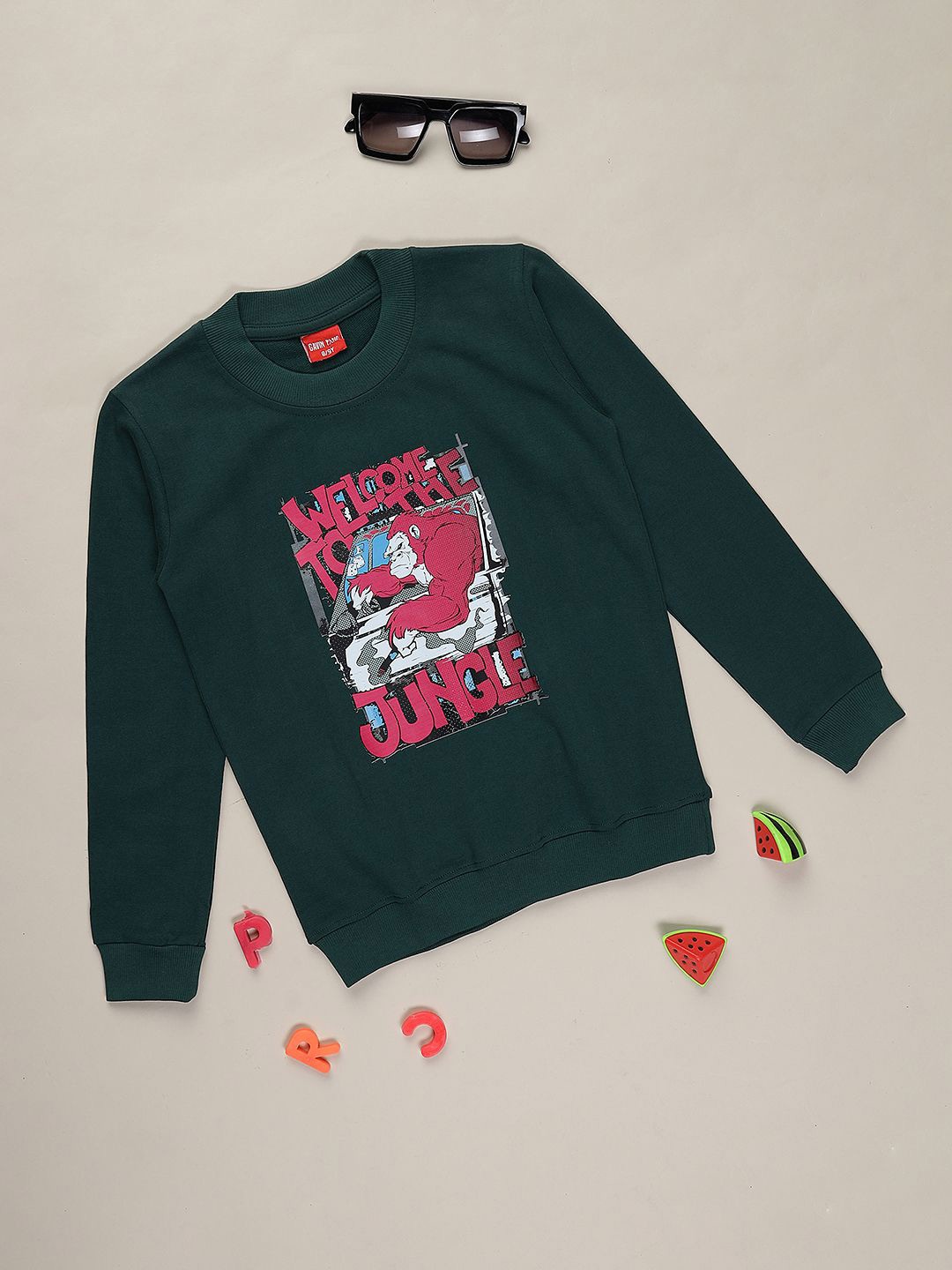 

Gavin Paris Boys Printed Sweatshirt, Green