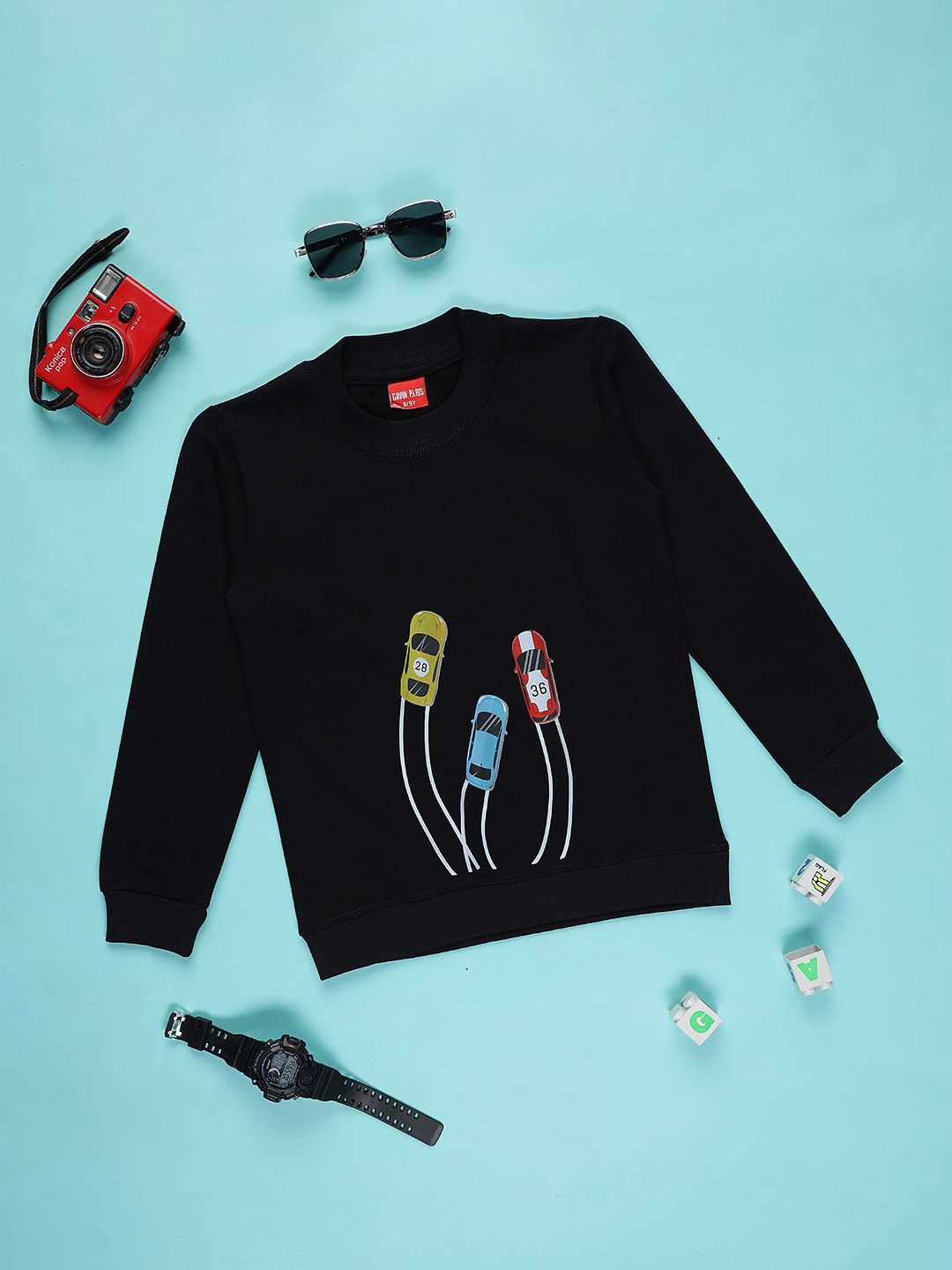 

Gavin Paris Boys Printed Sweatshirt, Black