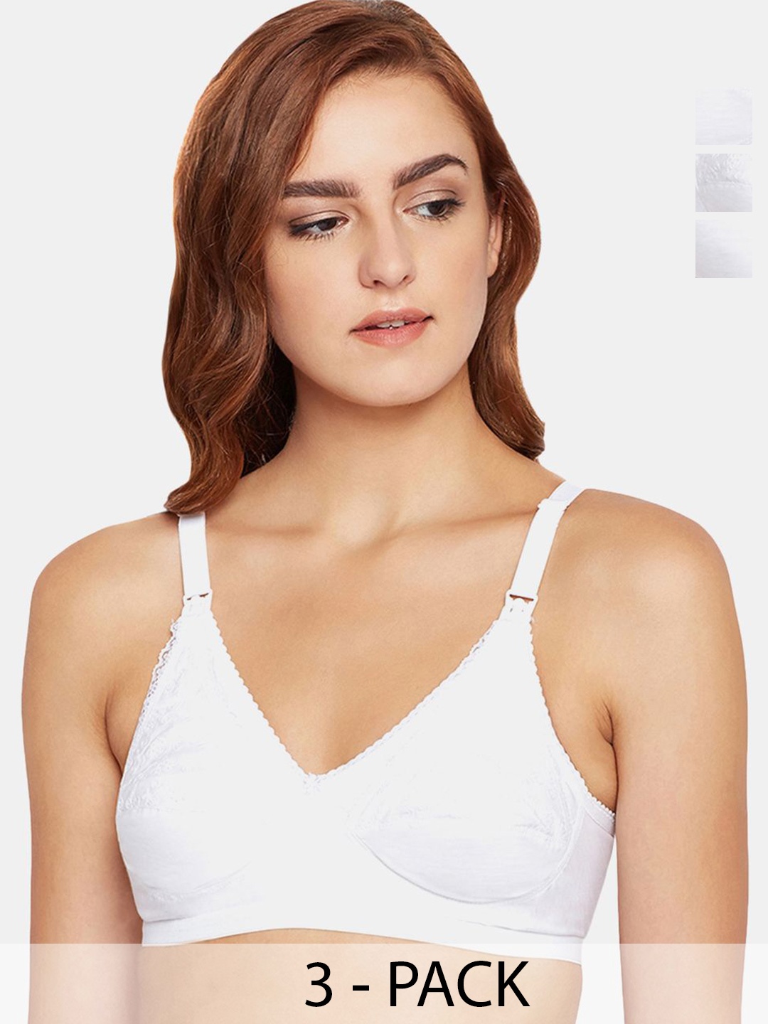

Bodycare Pack of 3 Full Coverage Bra, White