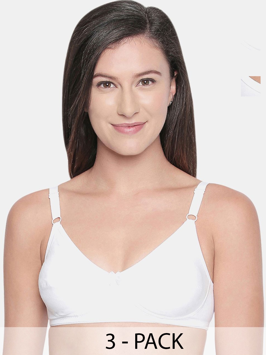 

Bodycare Pack Of 3 Full Coverage Everyday Bra, White