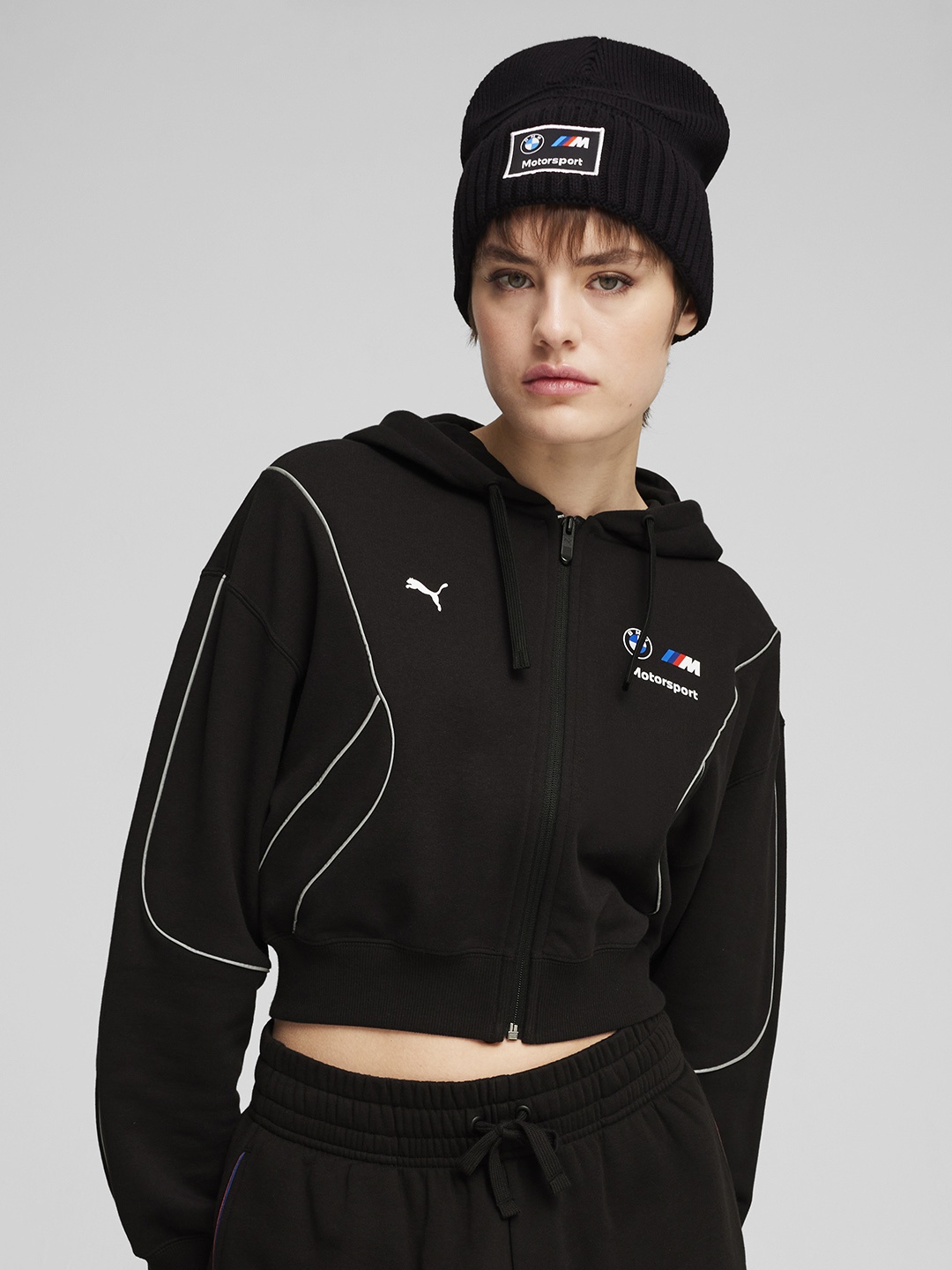 

PUMA BMW M Motorsport Classic Cuff Unisex Beanie, Black