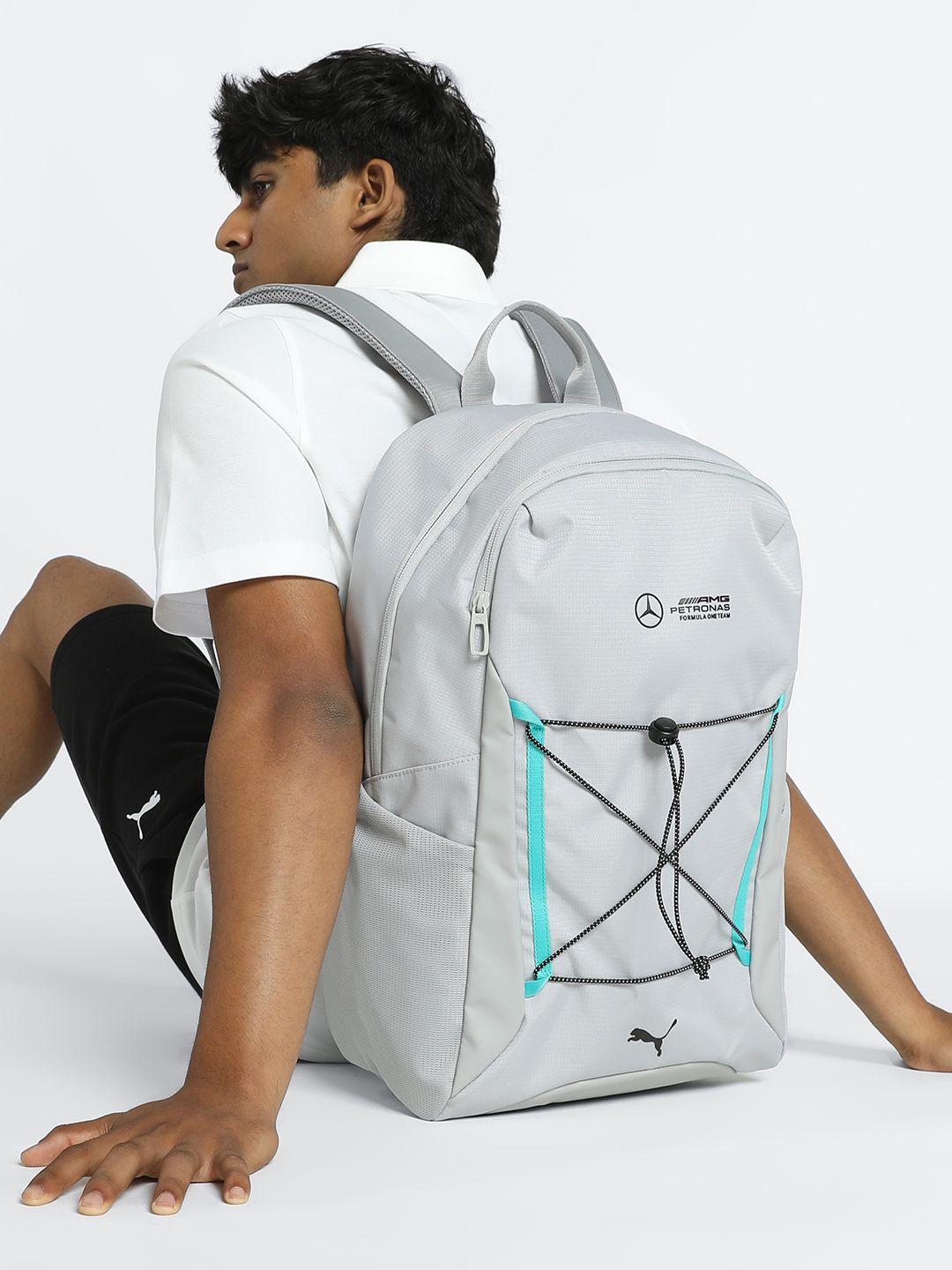 

PUMA Motorsport Unisex Brand Logo Backpack, Grey