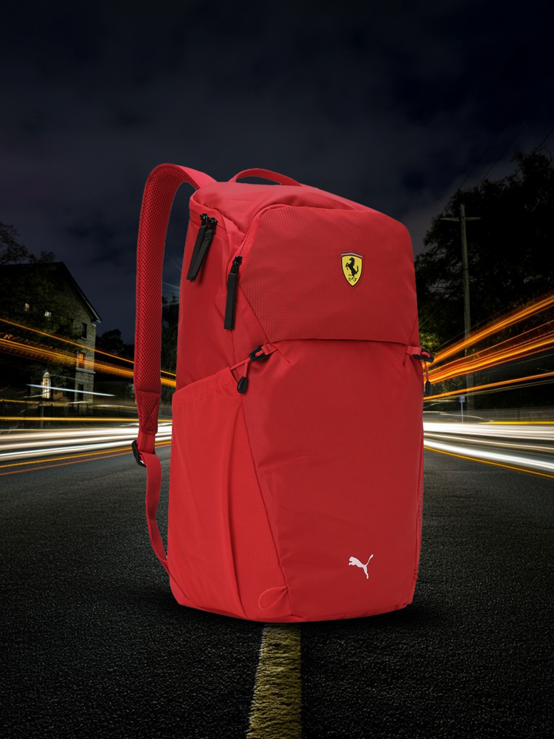 

PUMA Motorsport Unisex Brand Logo Backpack, Red
