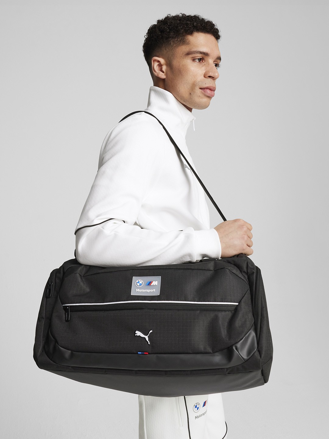 

PUMA Motorsport BMW M Unisex Textured Medium Casual Duffel Bag-28 L, Black