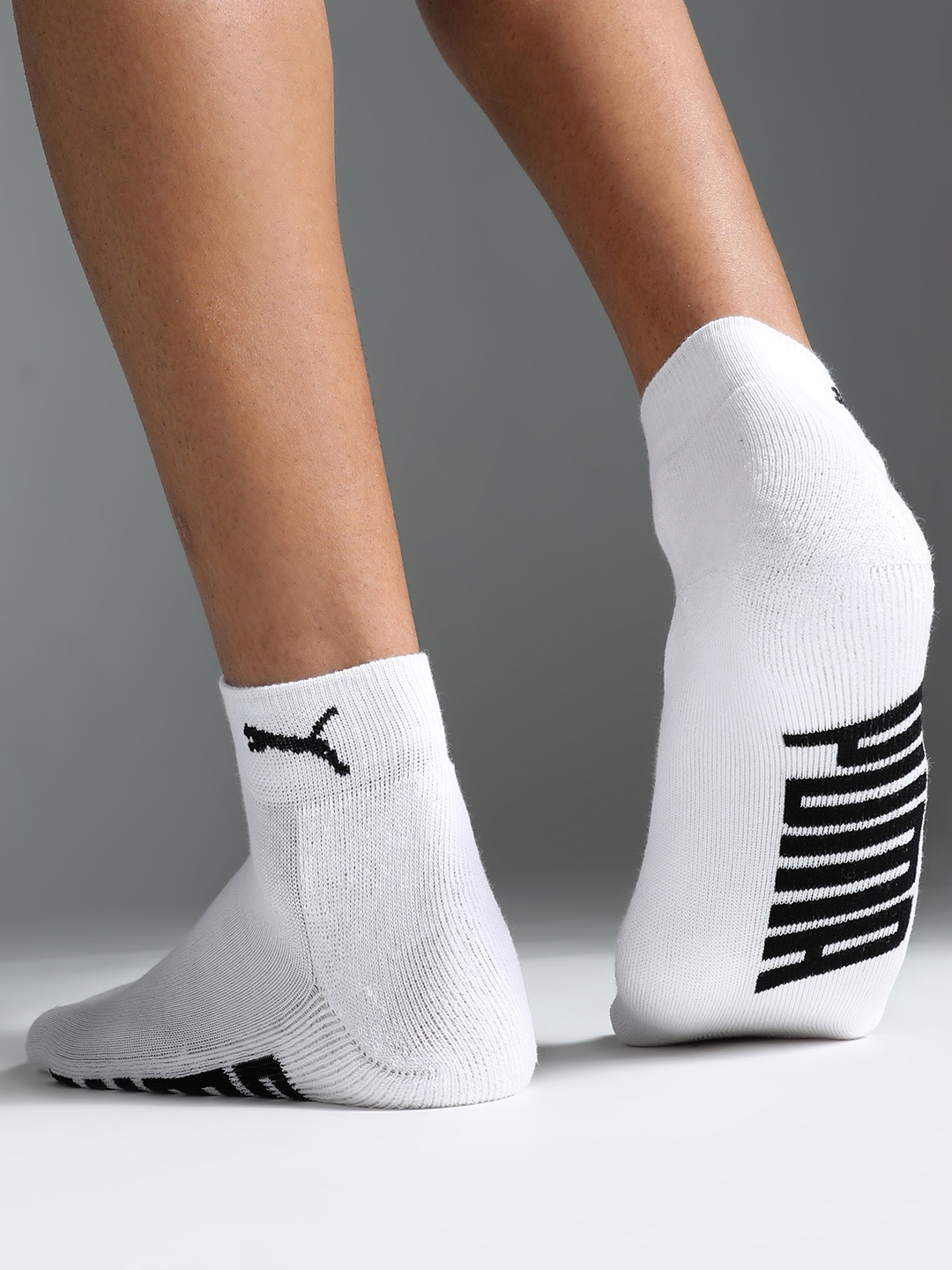 

Puma Unisex Pack Of 3 Ankle Length Socks, White