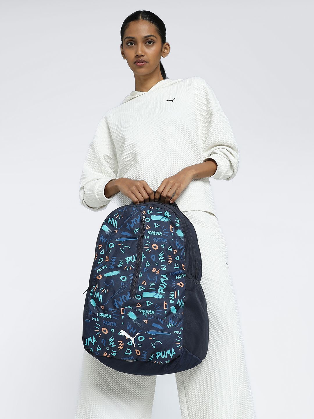 

Puma Printed Unisex Backpack, Blue