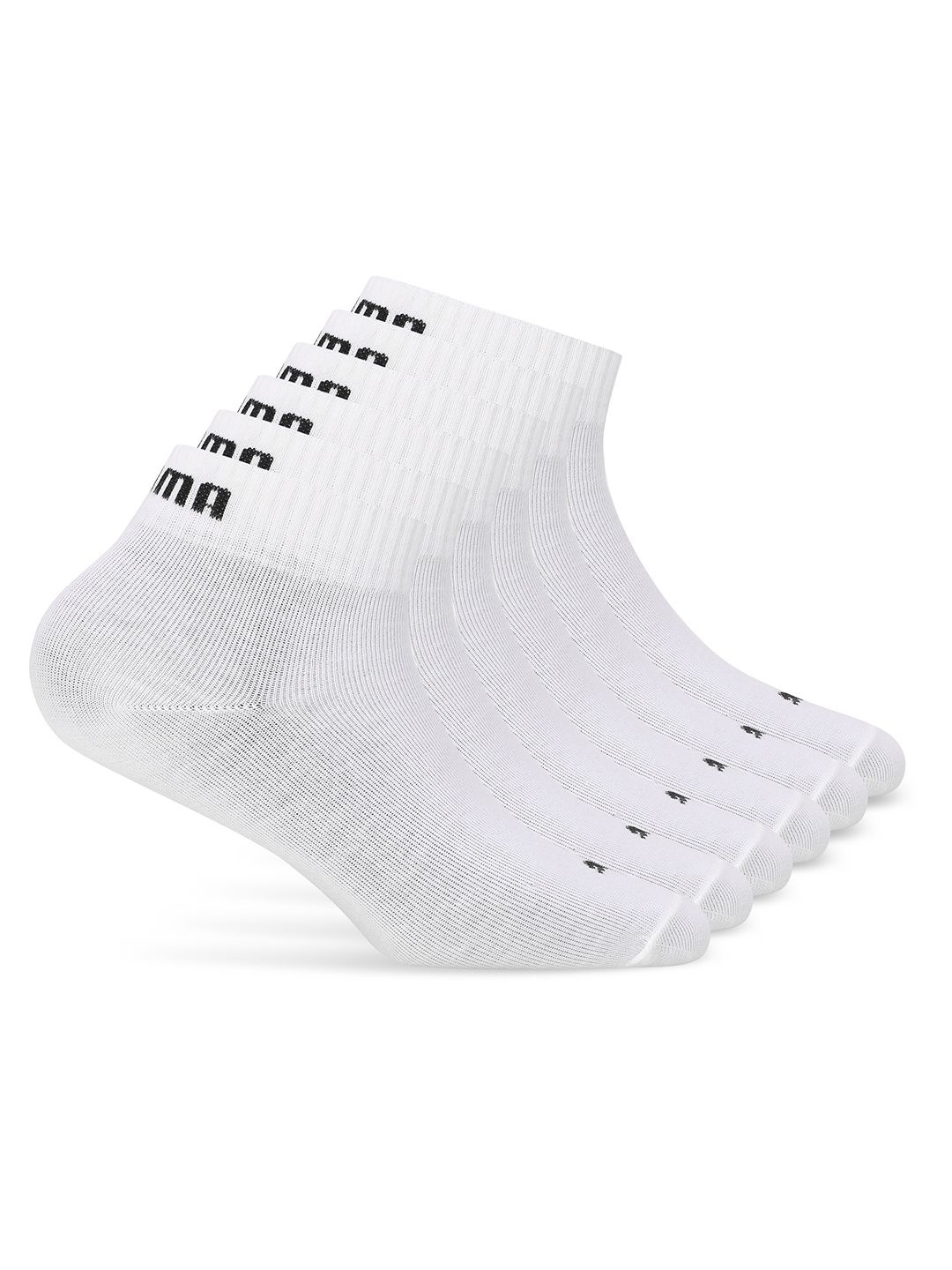 

Puma Unisex Pack Of 6 Ankle Length Socks, White