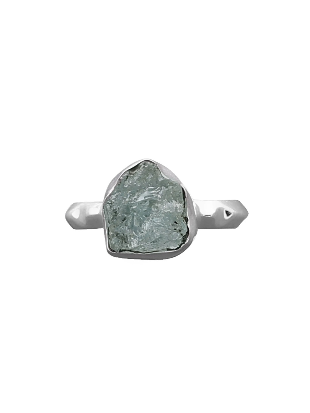 

Exotic India Rugged Blue Topaz Sterling Silver Ring