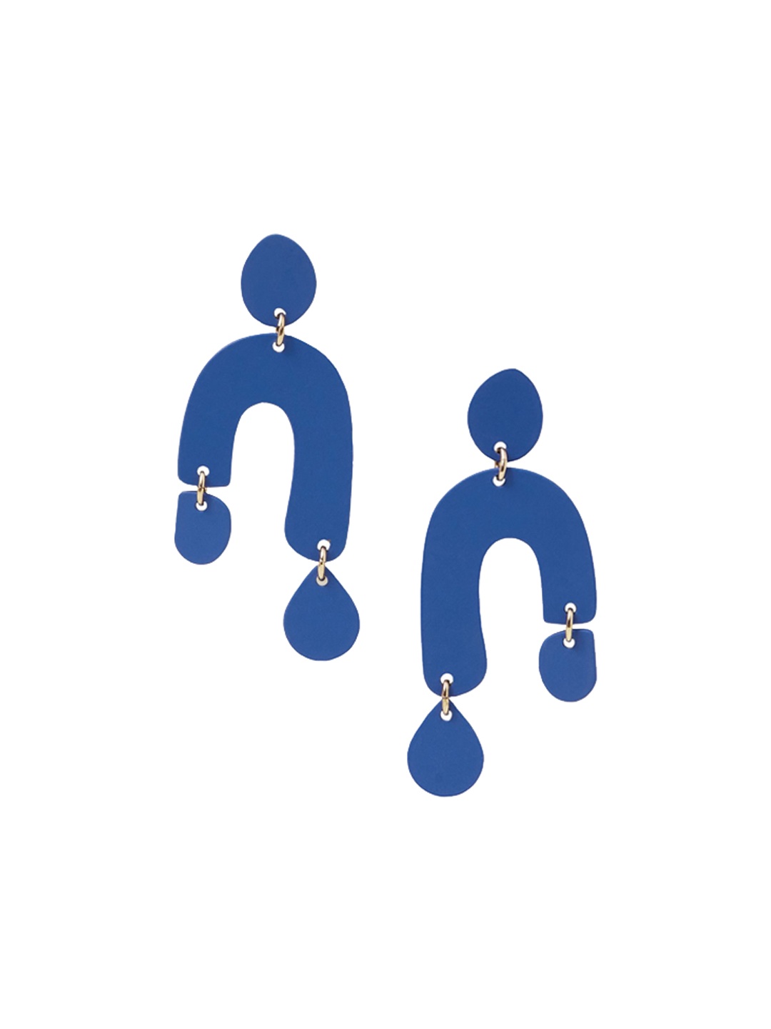 

Accessorize Abstract Shape Drop Earrings, Blue