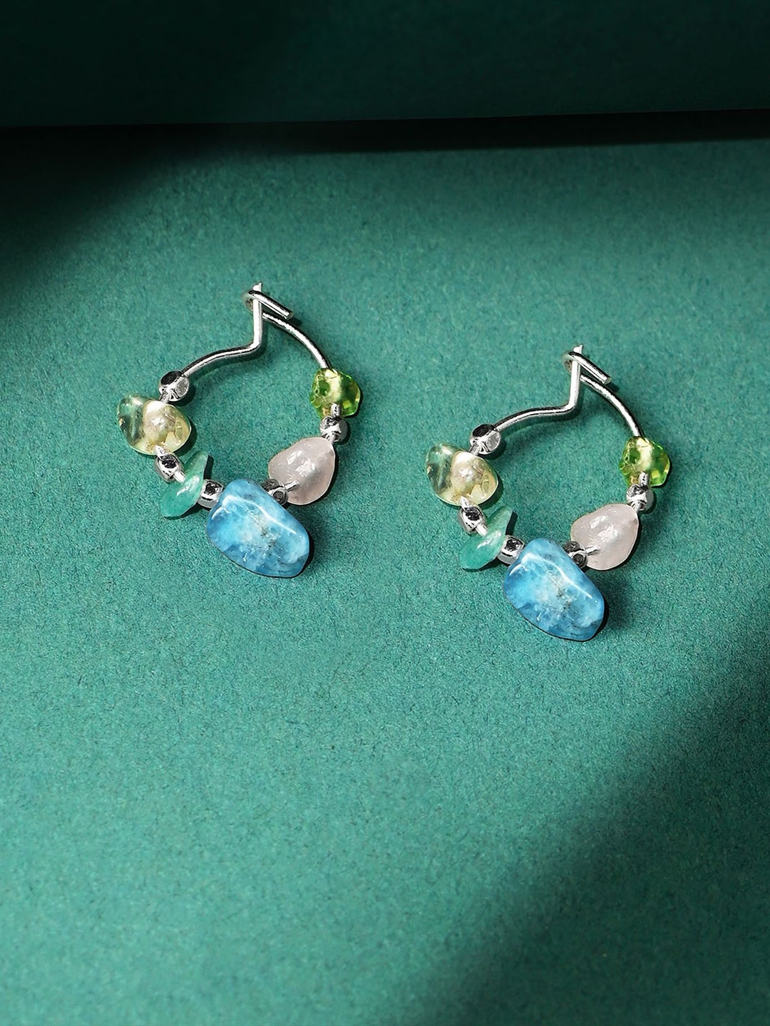 Accessorize Silver Plated Contemporary Hoop Earrings