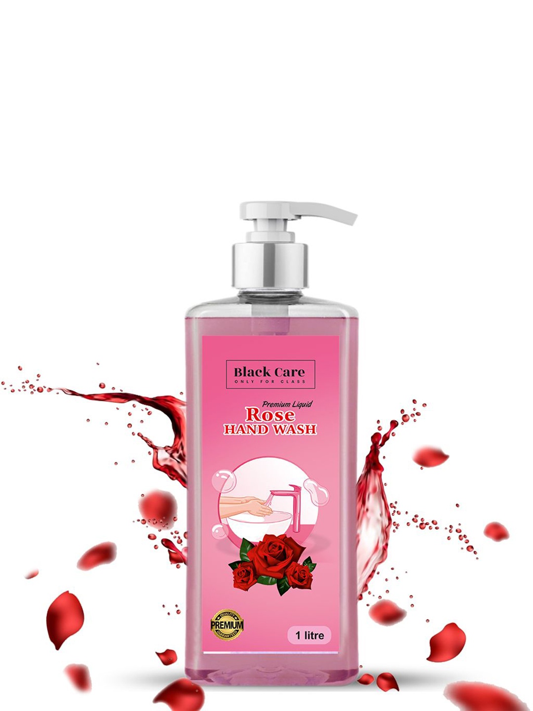 

Black Care Rose Liquid Hand Wash - 1 L, Pink