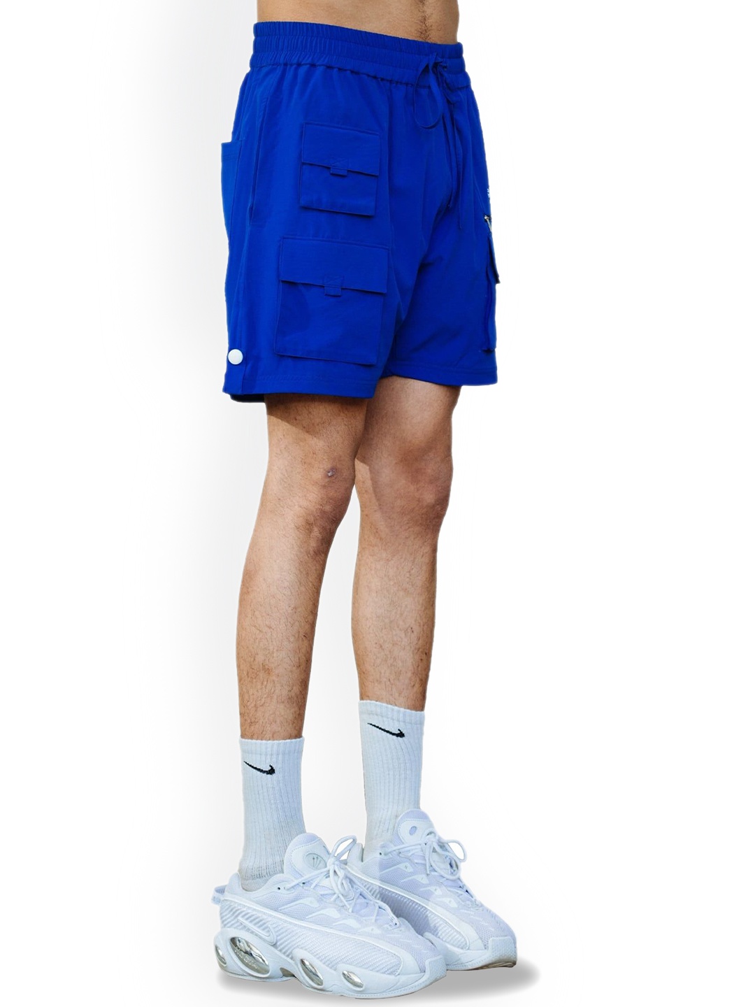 

BAWSE. Unisex Tech Utility Cargo Sports Shorts, Blue