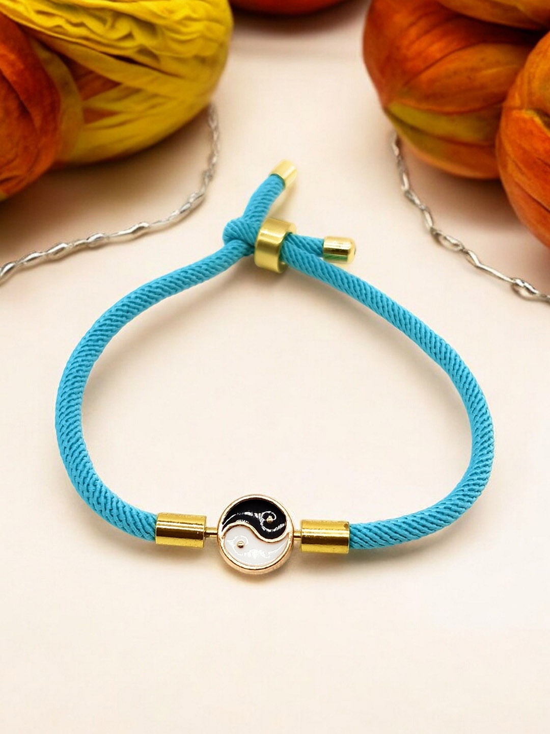 

ISHKAARA Yin Yang Wraparound Rakhi, Blue