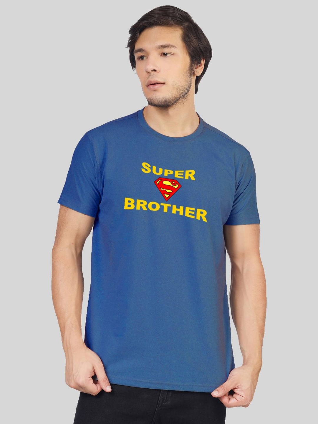 

Greylongg Men Printed Regular Fit T-shirt, Blue