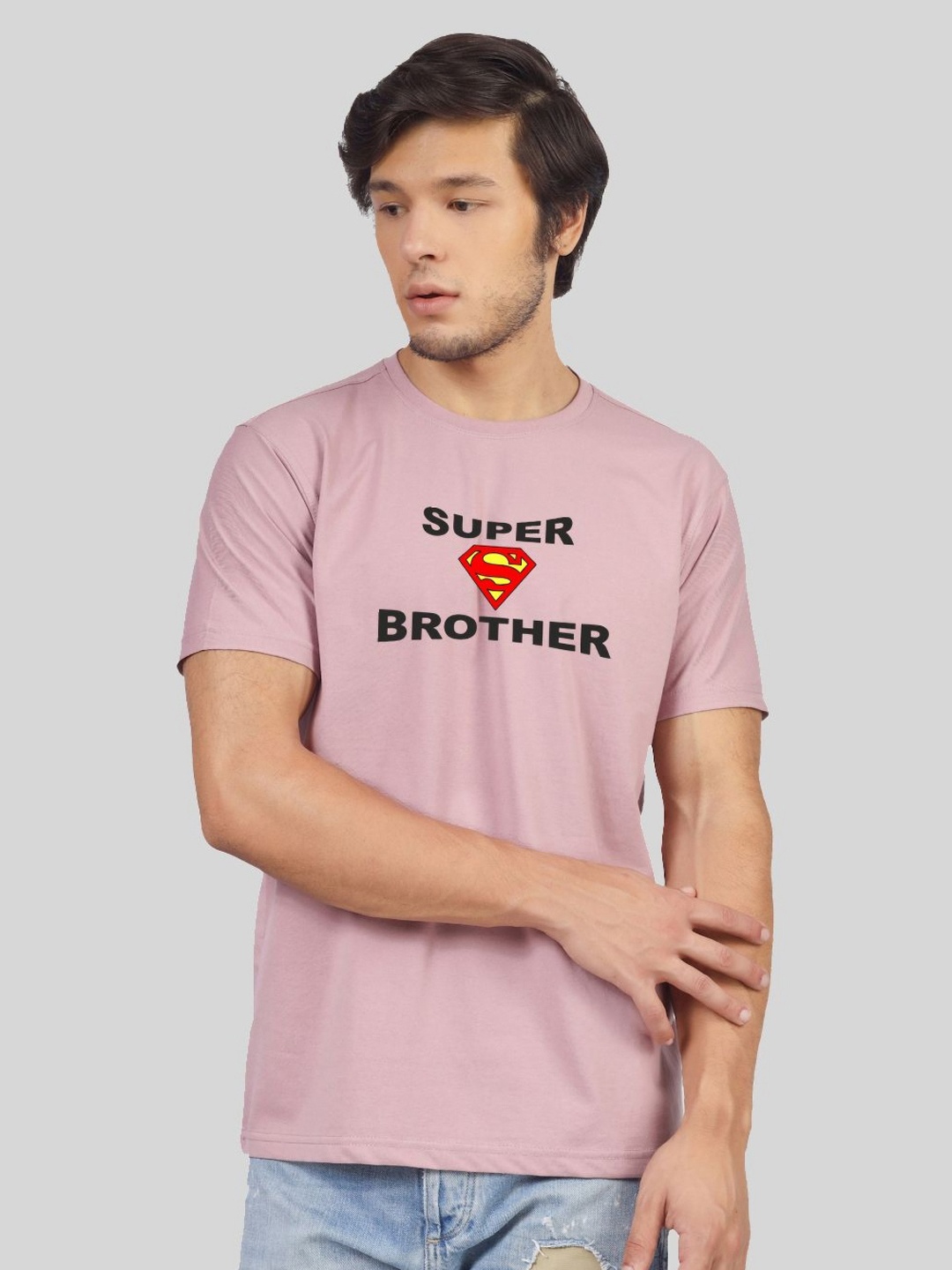 

Greylongg Men Printed Applique T-shirt, Purple