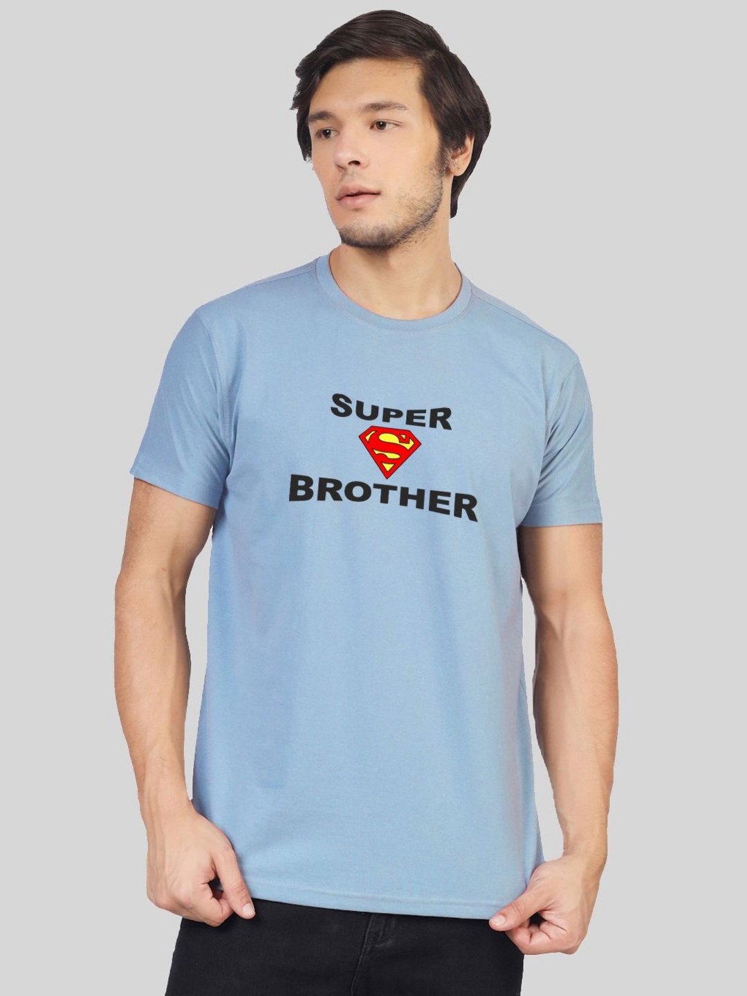 

Greylongg Men Typography Printed T-shirt, Blue