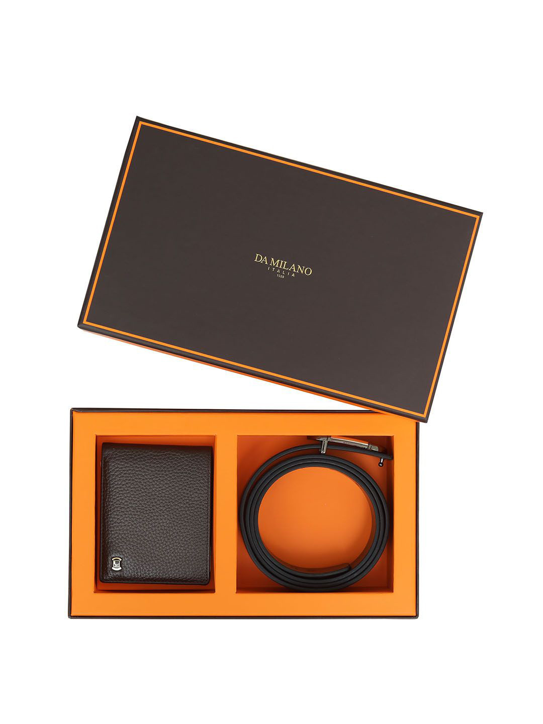 

Da Milano Men Accessory Gift Set of, Brown