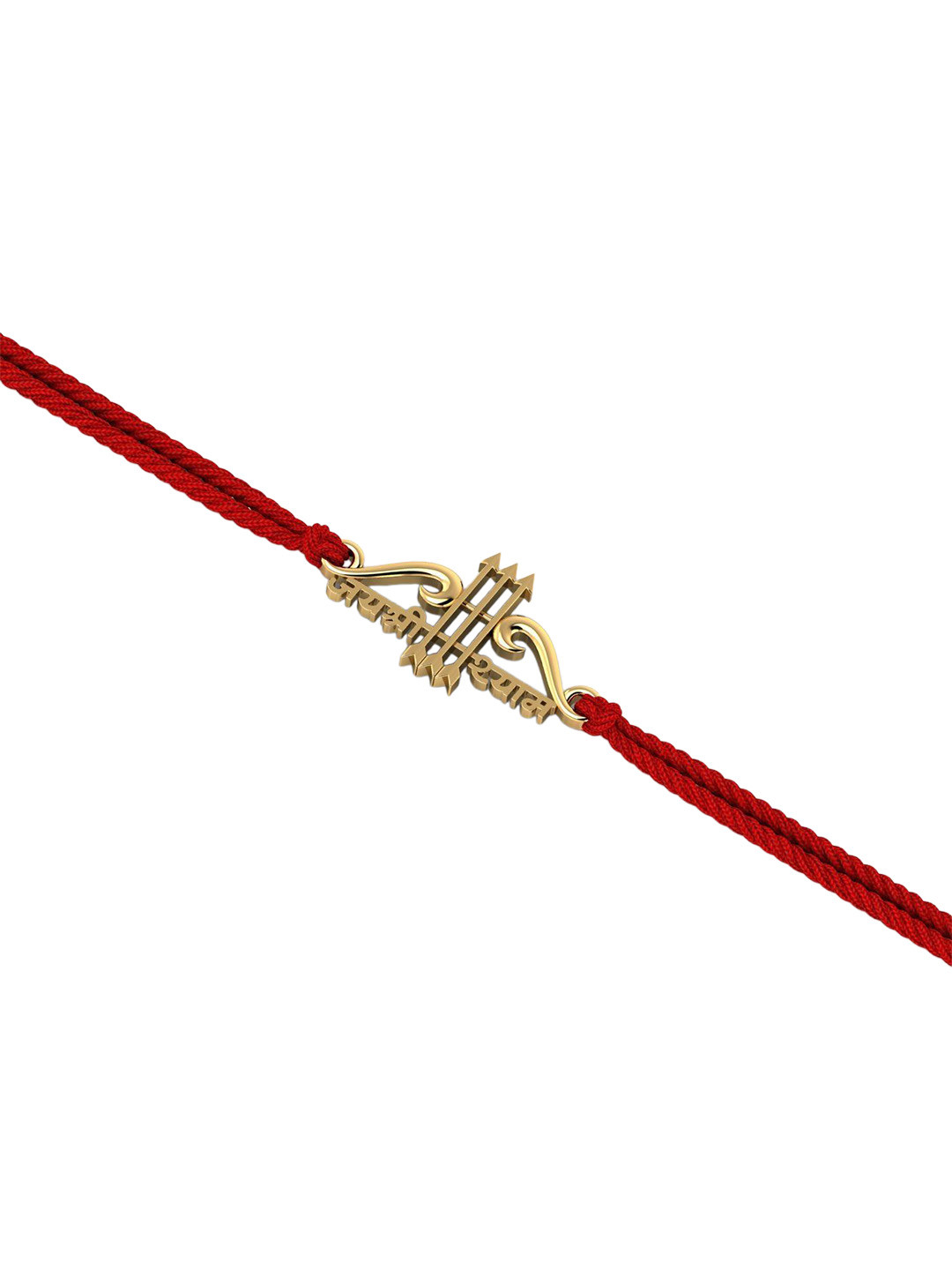 

KUBERBOX Men 14KT Gold Jai Shree Shyam Rakhi Gold 1.4 Gm